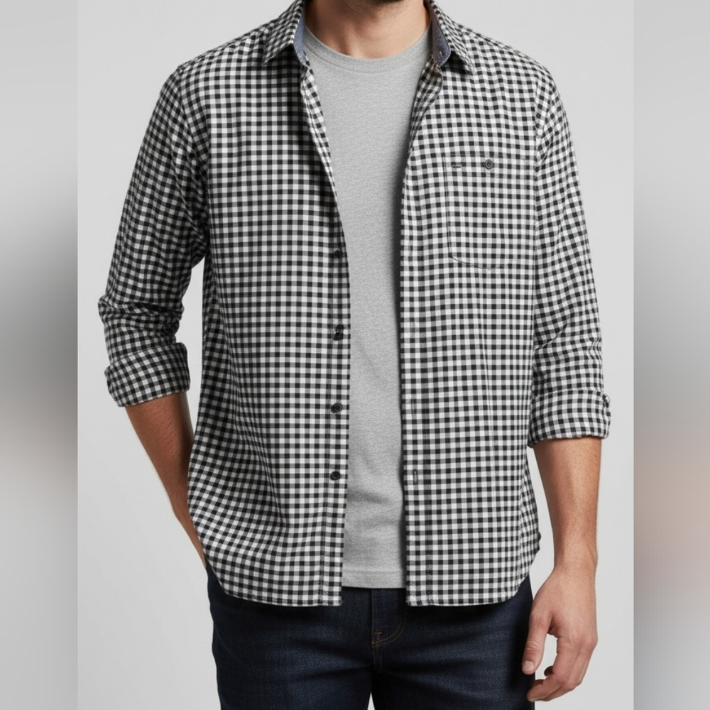 Mutual Weave Men's XL Long Sleeve Plaid Button-up Shirt Size XL
